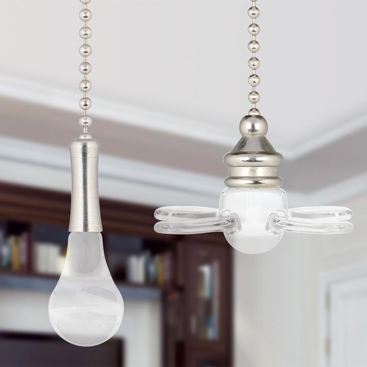 Produktbild Westinghouse Zugketten Set für Ventilator und Licht aus Klarglas