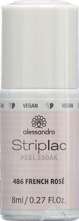 Image du produit Alessandro Striplac Peel or Soak (486 Rose française, Vernis semi-permanent)