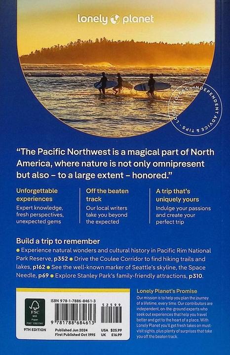 Immagine prodotto Washington, Oregon & the Pacific Northwest (Inglese, Bianca Bujan, Margot Bigg, Leslie Hsu Oh, Leviton Alex, Brandon Fralic, Il pianeta solitario, Michael Kohn, Amy Sung, Britany Robinson, 2024)
