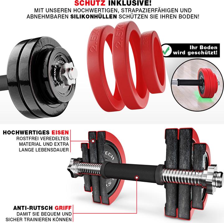 Produktbild Sportstech AH300 (4 x 2.5 kg, 4 x 1.25 kg)