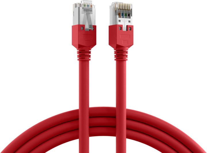 Produktbild EFB Elektronik Hersteller: RJ45 Crossover Patchkabel SF/UTP, Cat.5e, TM11, UC300, 5m, rot Das in Eur (SF/UTP, CAT5e, 5 m)