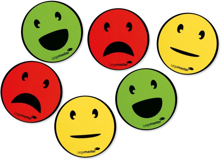 Actual product image Legamaster LEGAMASTE symbols emoticon 50mm 7-123304 (assorted), plastic 6 pieces (6 x)