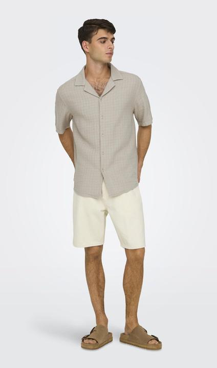 Actual product image Only & Sons Onsedge Ecru 2044 Pim Dnm Shorts Noos (S)