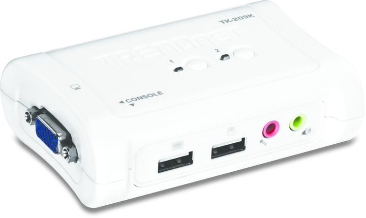 Image du produit Trendnet TK-209K Kit de commutateur KVM USB à 2 voies avec audio