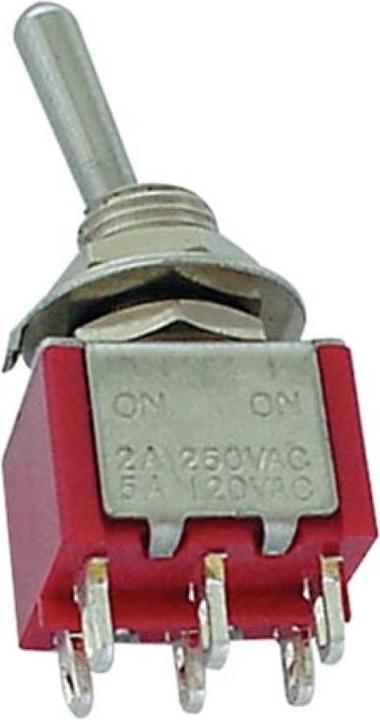 Actual product image Velleman Vertical Toggle Switch Dpdt On-On