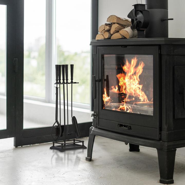 Actual product image Relaxdays 5-piece fireplace cutlery set (23 x 16 x 64 cm)