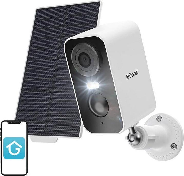 IeGeek Wireless 3MP WiFi outdoor camera ZS-GX3S white with solar panel (2304 x 1296 Pixels)