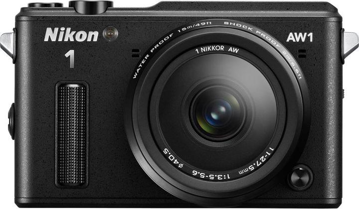 Nikon 1 AW1, Kit doppio zoom, 11-27 mm + AW 10 mm (14.20 Mpx, Nikon formato CX)