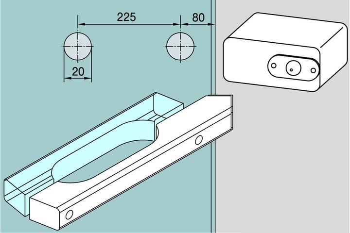 Immagine prodotto Dormakaba blocchetto chiusura per porte sauna