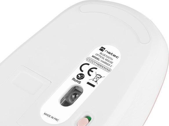 Actual product image Genesis Mouse Harrier 2 Wireless, White/Pink, Bluetooth (Wireless)