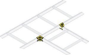 Actual product image Middle Atlantic Horizontal 90 degree Tee Splice Hardware 6 pairs