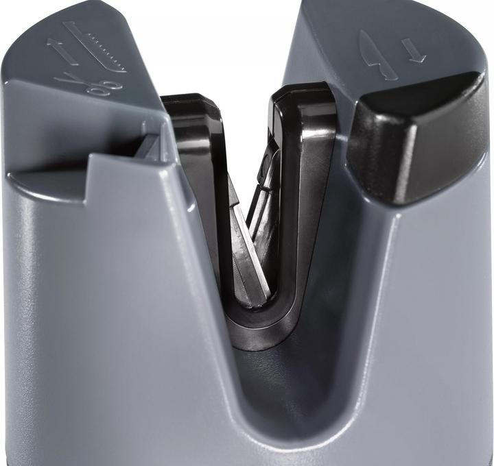 Actual product image Gourmetmaxx Knife sharpener 6.4 cm, anthracite/black, detail colour