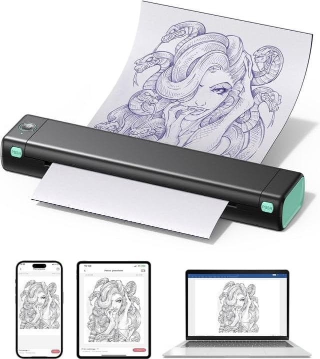 Produktbild Phomemo M08F für Letter- & A4-Format BLA (Thermodirekt, Schwarz-Weiss)
