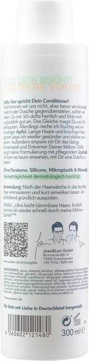 Image du produit Jean & Len Après-shampooing Jojoba et Pomme (300 ml)