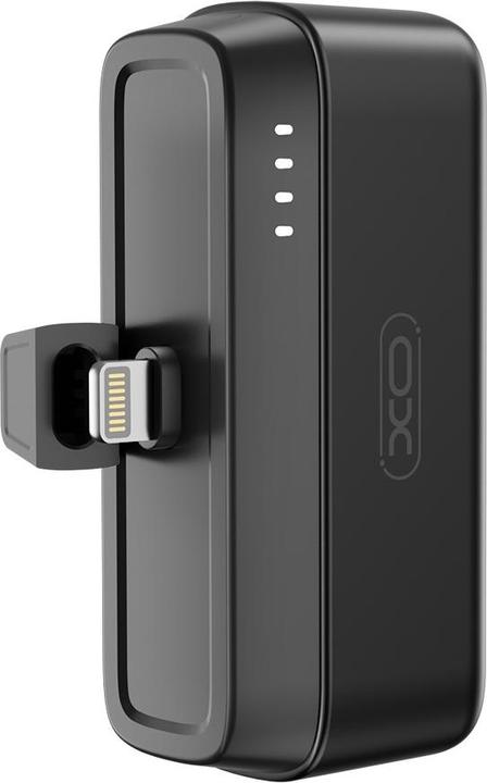 Image du produit xO power bank mini PR244 20W 5000 mAh avec connecteur Lightning noir (5000 mAh, 20 W)
