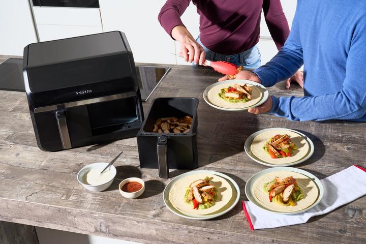 Image du produit Instant Pot Instant - Airfryer - 8L Vortex Dual Drawer EU, Stainless Steel / Black - 140-3150-01-EU (Prise UE)