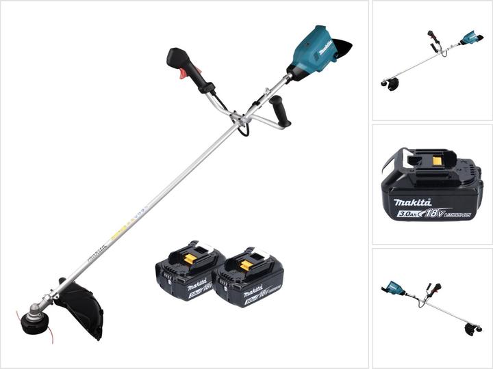 Produktbild Makita DUR 369 AF2 Akku Freischneider 36 V ( 2x 18 V ) 43 cm Brushless + 2x Akku 3,0 Ah - ohne Lade