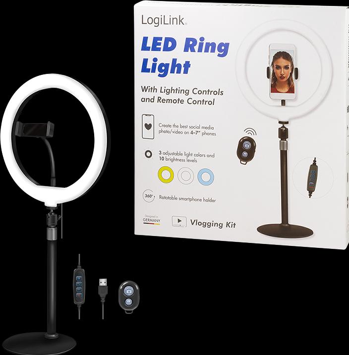 Produktbild LogiLink Ringlicht-Stativ (Ringleuchte)