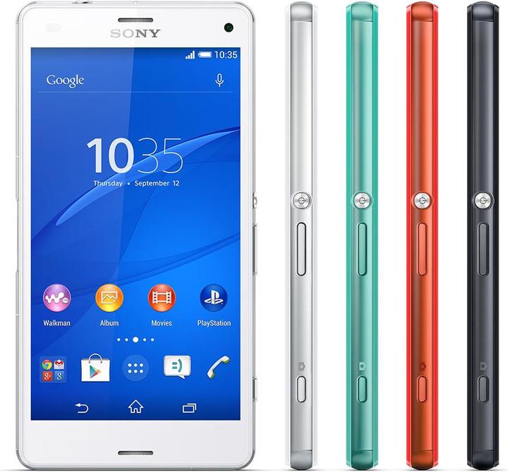 Actual product image Sony Xperia Z3 Compact (16 GB, Black, 4.60", Single SIM, 20.70 Mpx, 4G)