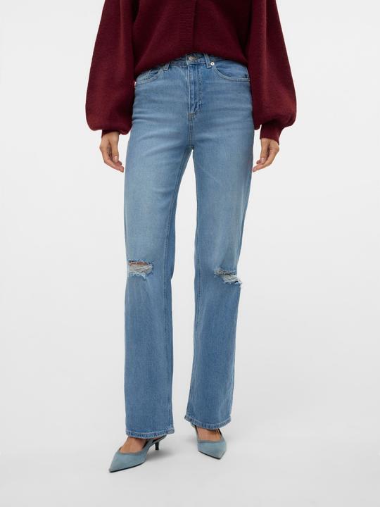 Actual product image Vero Moda VMTESSA Hohe Taille Weiter Beinschnitt Jeans Weit geschnitten (W32/L34)