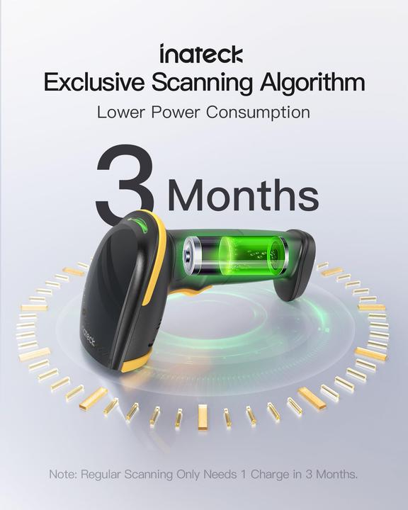 Produktbild Inateck Barcodescanner 21 black (BCST-21 Black) (1D-Barcodes)
