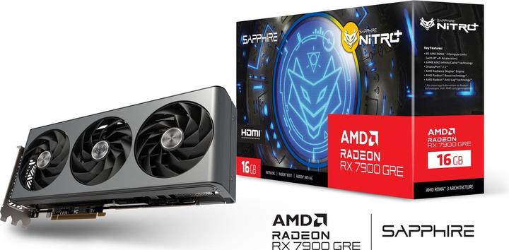Actual product image Sapphire Radeon RX 7900 GRE Gaming Nitro+OC (16 GB)