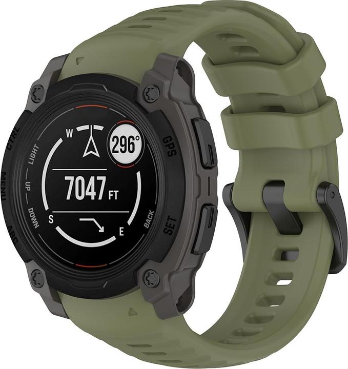 Actual product image Techsuit - Watchband 22mm (W076) - Garmin Instinct E 40mm - Green (Polycarbonate, Silicon)