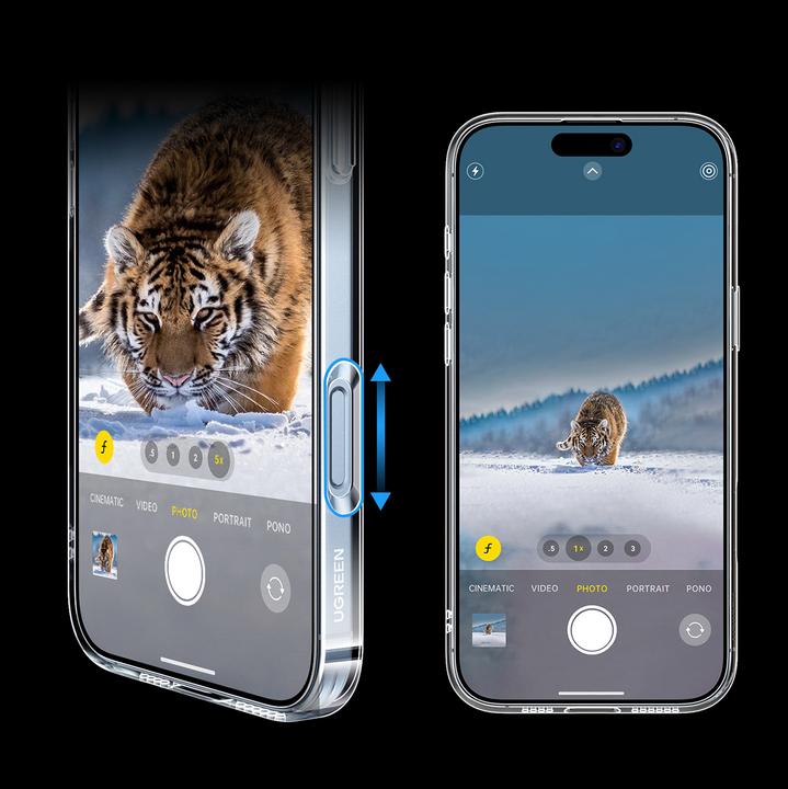 Image du produit Ugreen Classy Clear Étui magnétique pour iPhone 16 - Transparent (Apple iPhone 16)
