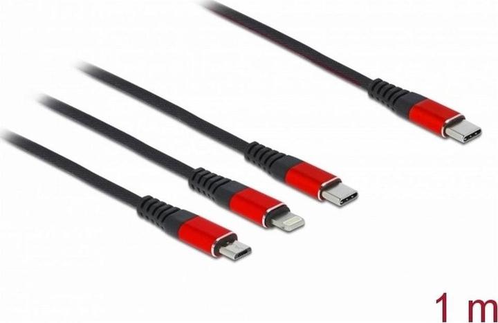 Delock USB-C—Lightning, Micro-B,Type-C (1 m, USB 2.0, 5 W)