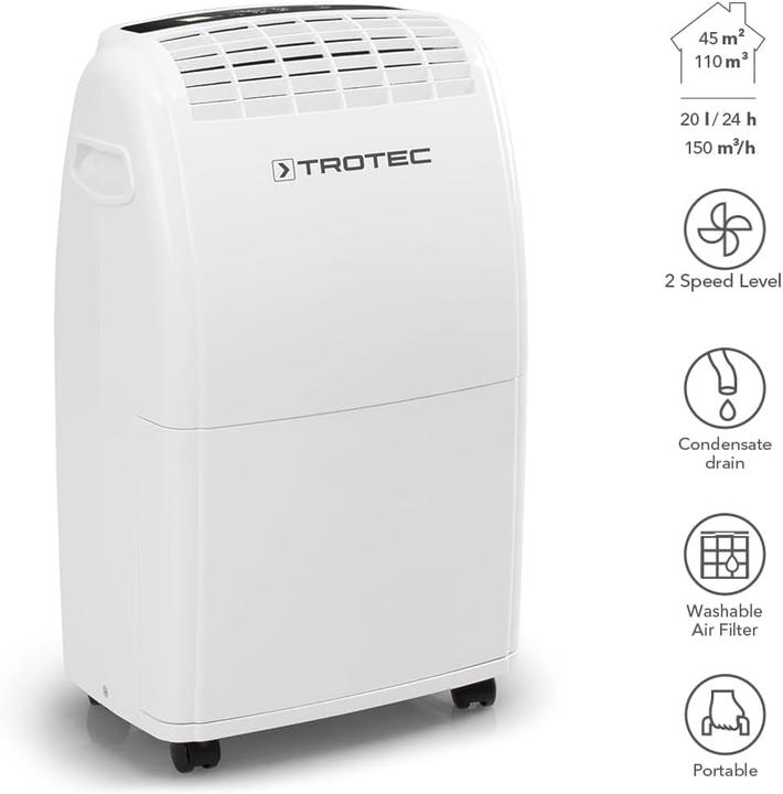 Produktbild Trotec Luftentfeuchter TTK 75 E (45 m², 20 l/24h)