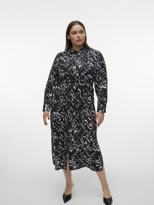 Actual product image Vero Moda VMCCIA Langes Kleid Hemdblusenkleid (50)