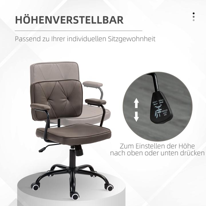 Image du produit Vinsetto Siège de bureau avec réglage de la hauteur par vérin à gaz