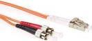 Actual product image 30 meter LSZH Multimode 50/125 OM2 fiber patch cable duplex with LC and ST connectors (30 m)