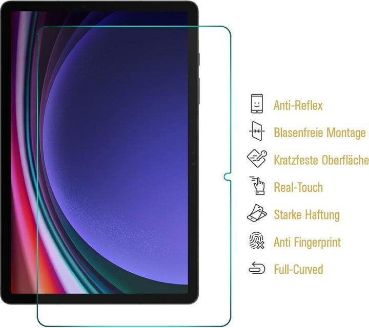 Actual product image Protectorking 3x Panzerfolie Anti-Shock matt entspiegelt (3 Piece, Galaxy Tab S9 Plus)