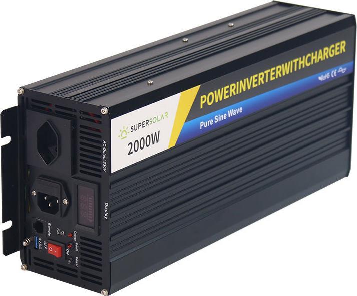 Produktbild Supersolar Sinus-Wechselrichter 2000W/12V mit Ladefunktion