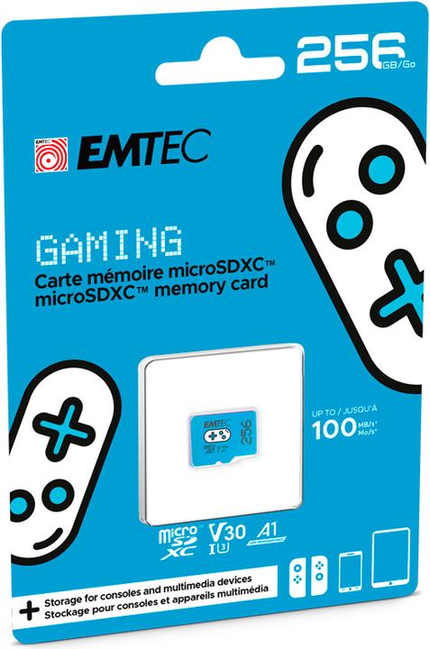 Actual product image Emtec Gaming (256 GB, microSDXC, U3, UHS-I)