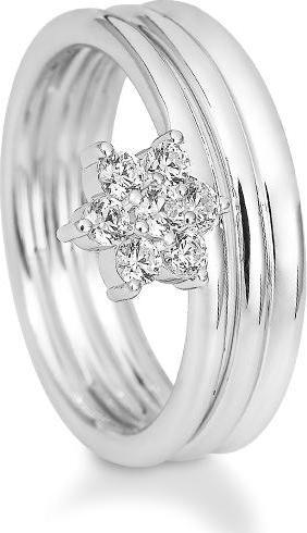 Breuning RING - BRILL. 0,29 Ct. H/si (48, 750/18 K Gold)