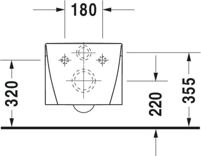 Actual product image Duravit Wall-hung WC STARCK 2 deep, 370x540mm white WG