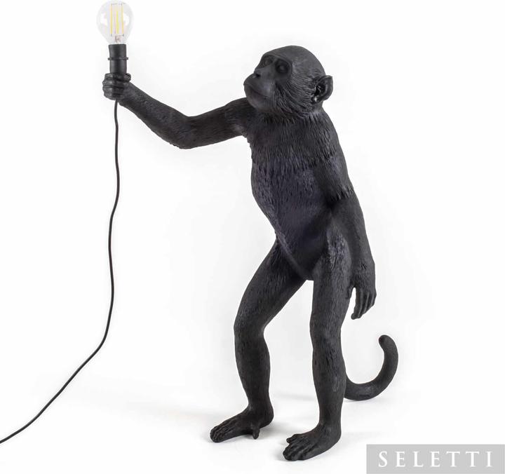 Monkey Lamp Black Led Light (E14)