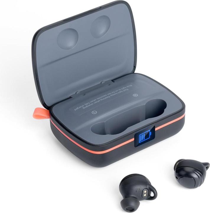 Immagine prodotto Choetech Cuffie Bluetooth TWS SOLAR con powerbank da 2500mAh - Nero (8 h, Senza fili)