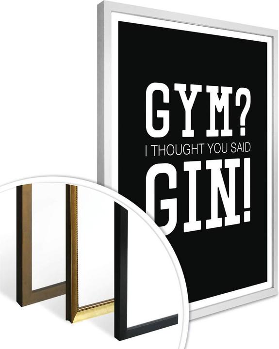 Produktbild Trenddeko I tought you said Gin (24 x 30 cm)