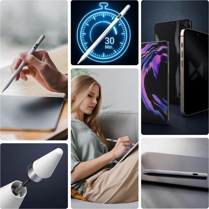 Produktbild Wozinsky Stylus universeller aktiver Eingabestift (Android und iOS) – weiss