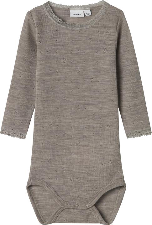 Name it Nbfwang Wool Needle Ls Body Solid Noos