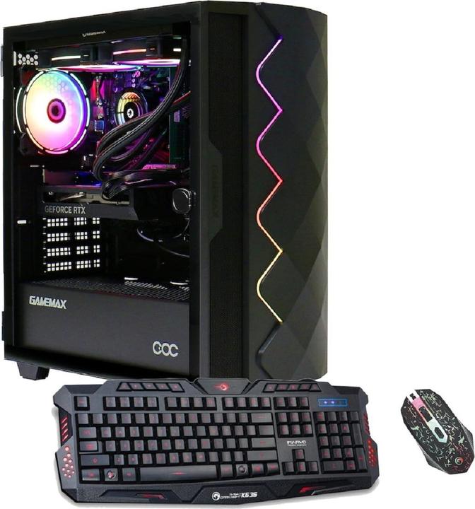 Actual product image Hyrican Gamemax Diamond BK 7166 - Ryzen 5 5500 - 16GB RAM - 1GB SSD - GeForce RTX 4060 (AMD Ryzen 5 5500, 16 GB, 1000 GB, GeForce RTX 4060)
