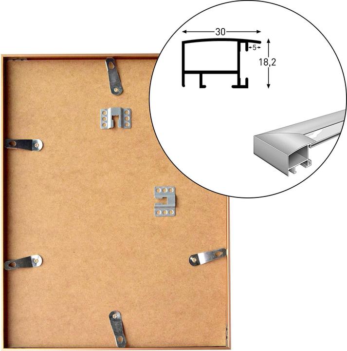 Produktbild Nielsen Largo 30x40 Aluminium matt (30 x 40 cm)