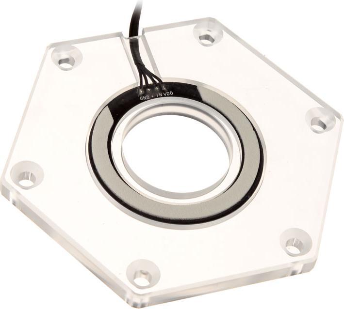 Actual product image Bitspower Hexagonal RGB accessory for water tank