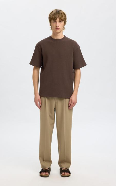 Image du produit Selected Homme Relaxed Fit Waffelmuster T-Shirt (S)