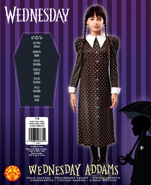 Produktbild Rubies Kostüm Addams Family "Wednesday" (122, 128)