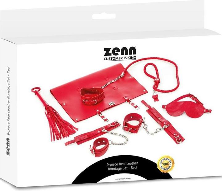 Produktbild Zenn Leder Bondage Set 9-teilig