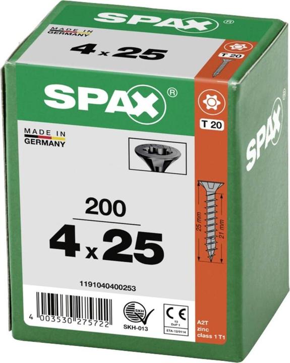Produktbild Spax Spanplattenschrauben (200 Schrauben pro Stück)